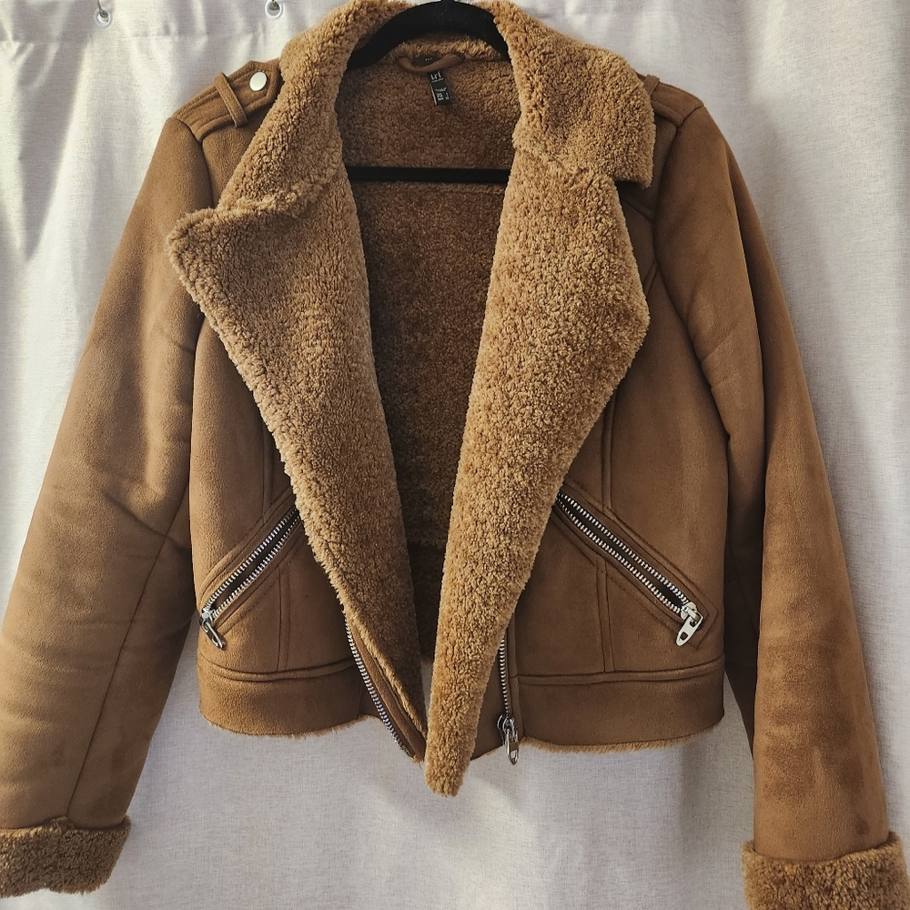 Zara Faux Shearling Jacket